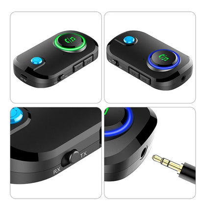 T3 Bluetooth Receiver Transmitter 2-in-1 Plug-and-Play Audio Adapter for Vintage Audio Systems, Amplifiers, Computers, and TVs