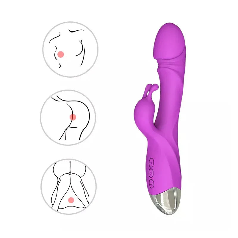 10 Frequency Vibration Female Masturbator Stimulation Vibrator Simulation Penis Adult Sex Toy