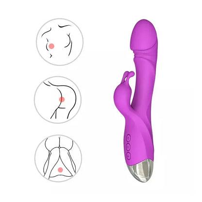 10 Frequency Vibration Female Masturbator Stimulation Vibrator Simulation Penis Adult Sex Toy