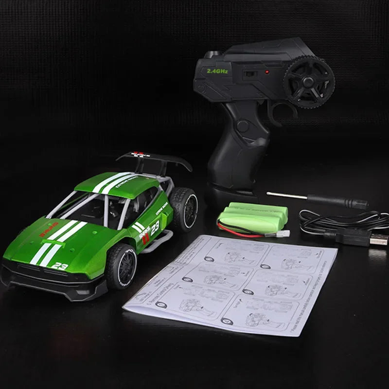 2.4G Off Road Radio Remote RC Metal Car 1/24 4WD RC Drift Racing Car Control Vehicle Electronic Remo Hobby Toys