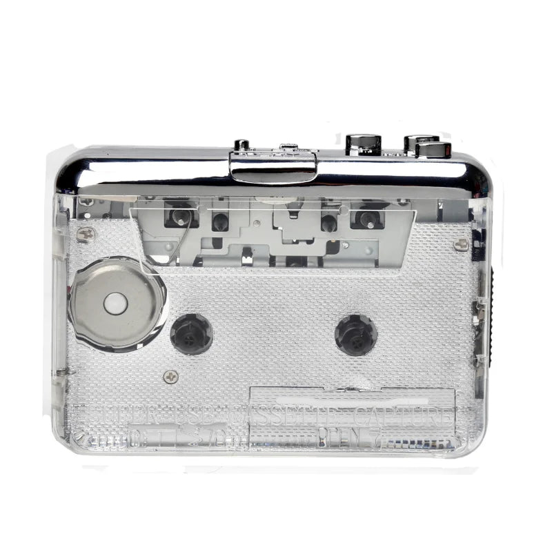 USB Cassette To MP3 Converter - Tape Player, Digital Audio Conversion, Portable and Easy-to-Use