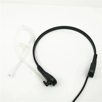 Throat Vibration 1 Pin 2.5mm Finger PTT Mic Air Tube Headset Microphone for Motorola Talkabout MH230R T3 T4 T60 T80 MR350R Radio