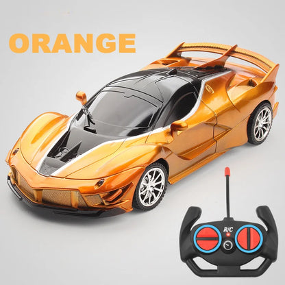 1:18 4DWC RC Car With Led Light  Radio Remote Control Cars Sports Car High-speed Drift Car Boys Toys For Children