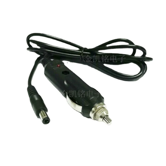 12V 3A Car Charger Massage Pillow Power Cable, Cigarette Lighter To DC 5.5*2.5mm Jack, 1.5m Length