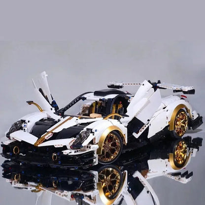 3428PCS Technical MOC Assemble Bricks Vehicle Pagani Huayrar R Super Sport Car Building Blocks New Toys Collection Adult Gifts