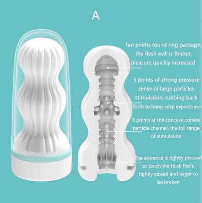 1PCS Vacuum Sucking Vagina Silicone Realistic Vagina Male Masturbator Penis trainer Soft Pussy Cup Sex Toys For Man