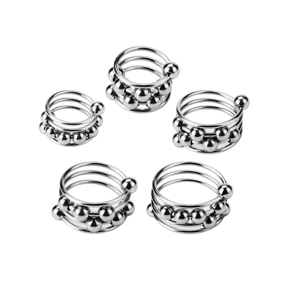 1PCS Metal Penis Loop Rings Cock Rings Sex Toys for Men Male Time Delay Premature Ejaculation Cock Ring for Couples