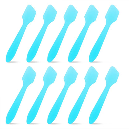 10 Pcs/Set Facial Mask Sticks Cosmetic Spatulas Plastic Face Mask Small Spoon Reuse DIY Face Skin Care Mask Mix  Make Up Tools