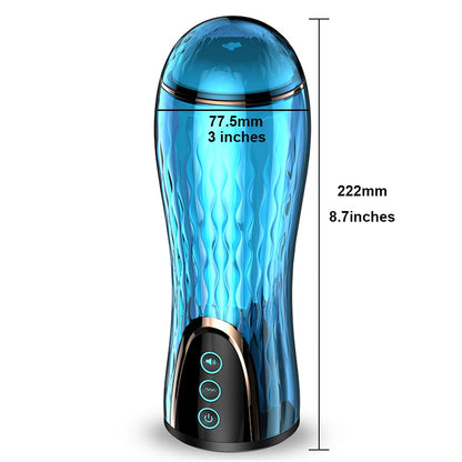 Soft Rechargeable 6-Mode Automatic Sucking Heating Realistic Pussy Vagina Male Masturbator Sex Simulated Blow job Toys for Men