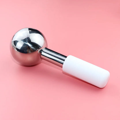 Face Care Cryo Freeze Stick Stainless Steel Facial Roller Facial Ice Globes Cold Hot Skin Beauty Spa Cool Globe Massage Ball