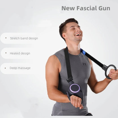 Multi-function Electric Fascia Gun Muscle Vibration Massager Low Noise Multiple Massage-Belt and Head Body Relaxer Massage Gun