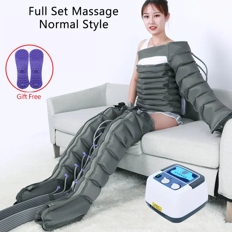 NEW 8 Air Chamber Compression Massage Machine Treatment Muscle Relax Waist Feet Arm Ankle Massage Rehabilitation Equipment Care