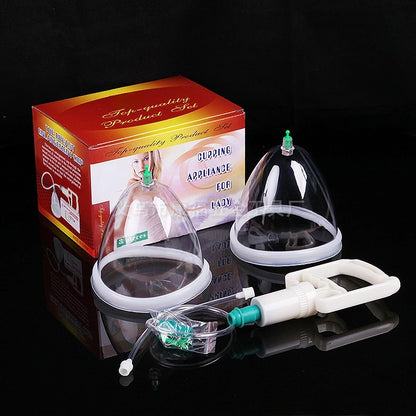 New Breast Buttocks Enlargement Pump for Lady Vacuum Cupping Body Massager Chest Enhancement Cupping with Suction Pump Therapy