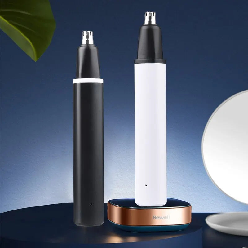 Electric Ear and Nose Hair Trimmer Painless USB Charging Waterproof Men's and Women's Nose Eyebrows Facial Hair Removal