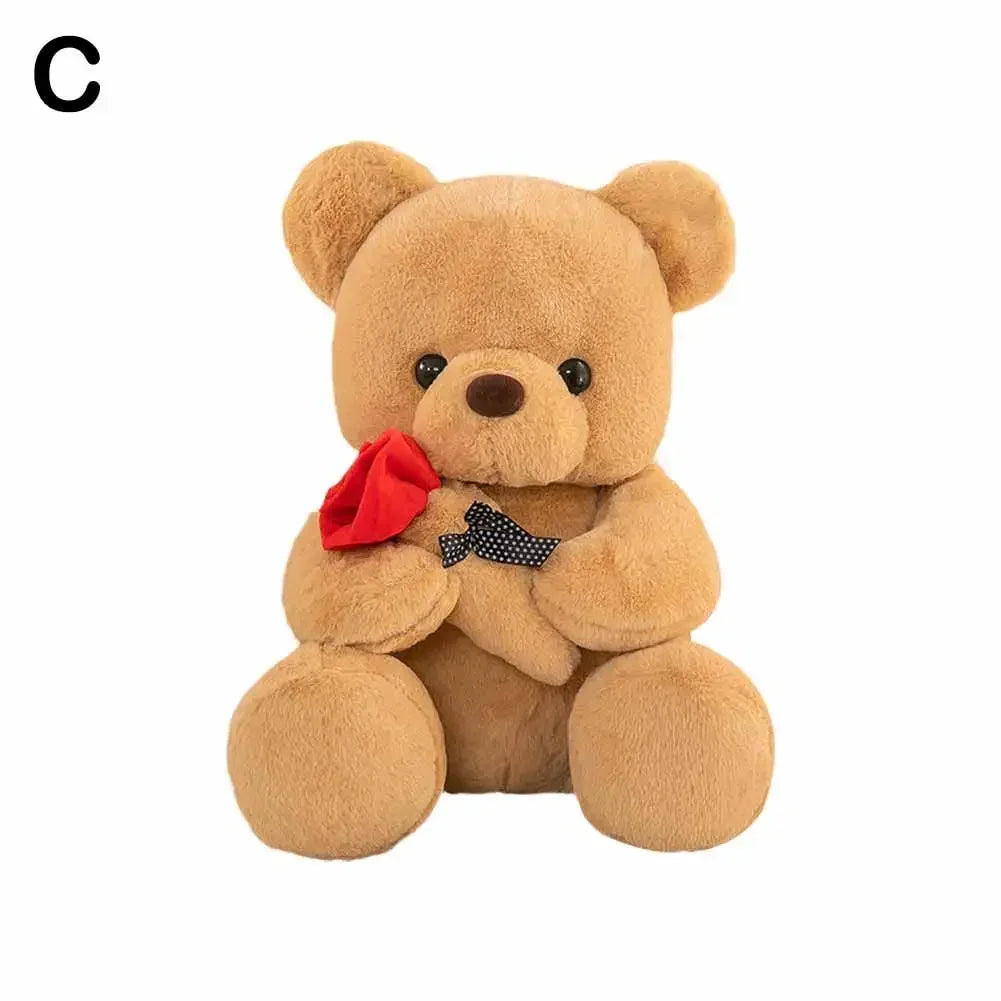 25cm Teddy Bear Valentine's Day Gift Teddy Bear Stuffed Animal Rose Bear Doll Girlfriend Couple Valentine's Day Gift