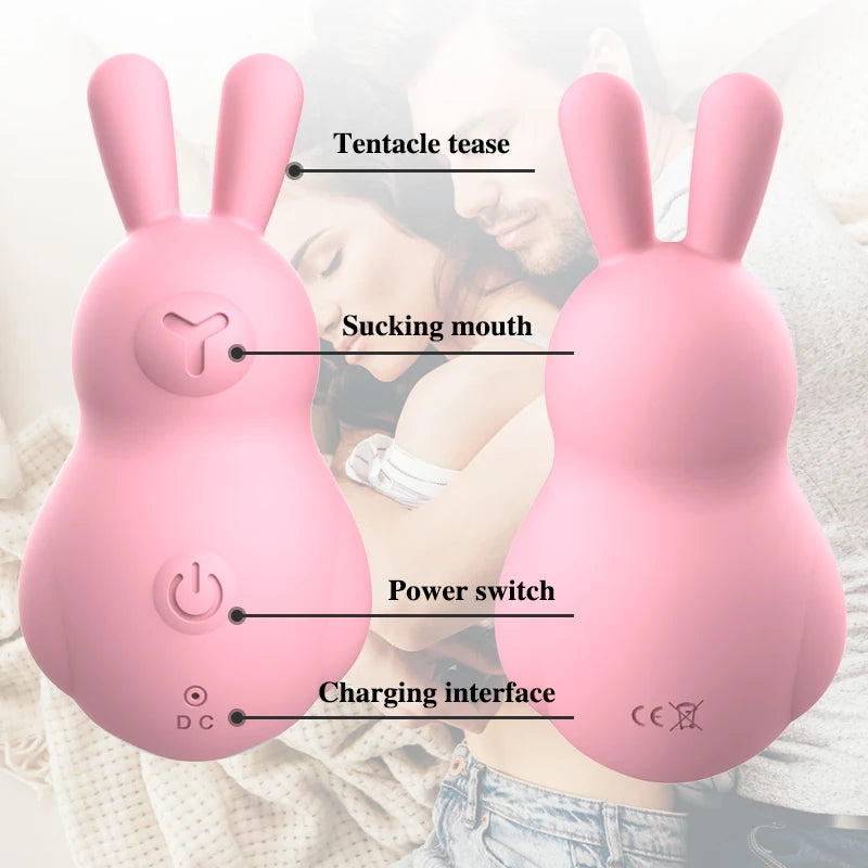 Vagina Clitoris Stimulator Strong Vibration Jump Egg Sex Rabbit Cute Vibrator For Women USB Vibrating Love Balls Toys for Female