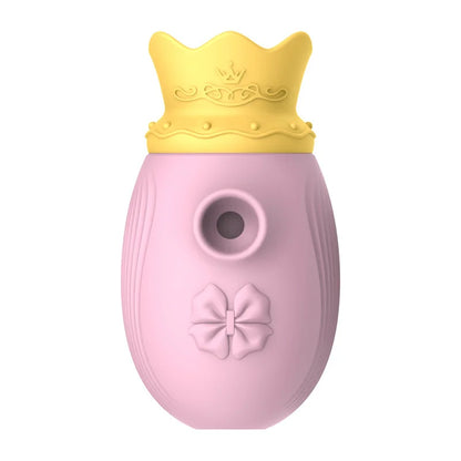 Sucking Nipple Clitoris Tongue lick Stimulator Sex Toys for woman Suction clitoral Vibrator Crown Rose Pussy Silicone Massager