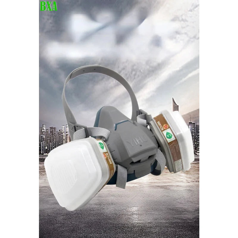 Scratch Resistant Industrial Painting Spray Protection Respirator Half Face 920p Gas Mask Safety Dust Filter Chemcial Safety