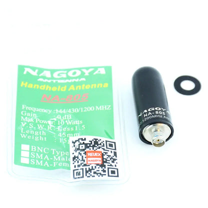 10ps NAGOYA NA-805 Antenna SMA Male/SMA Female/BNC Mini Dual Band 144/430MHz Antenna For Baofeng UV-82 UV-5R Wouxun KG-669 Radio