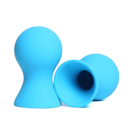 A Pair Silicone Nipple Sucker Pump Suction Cup Breast Massager Clitoris Stimulator Sex Toys for Man Woman Flirting Products