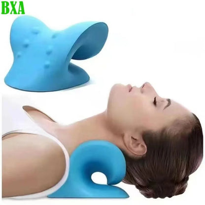 Neck Shoulder Stretcher Cervical Spine Stretch Gravity Muscle Relaxation Traction Massage Pillow Relieve Pain Spine Correction