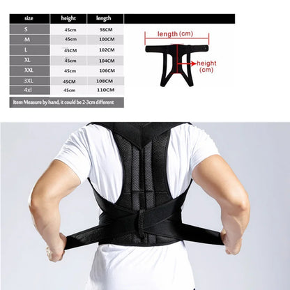 Back Posture Corrector Shoulder Lumbar Brace Spine Support Belt Adjustable Adult Corset Posture Correction Belt Body Health Care