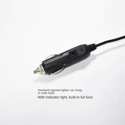 1.5m 12V Car Charger 5A Cigarette Lighter Male To DC3.5*1.35mm Fork Connector Power Cable, 0.5mm² Pure Copper