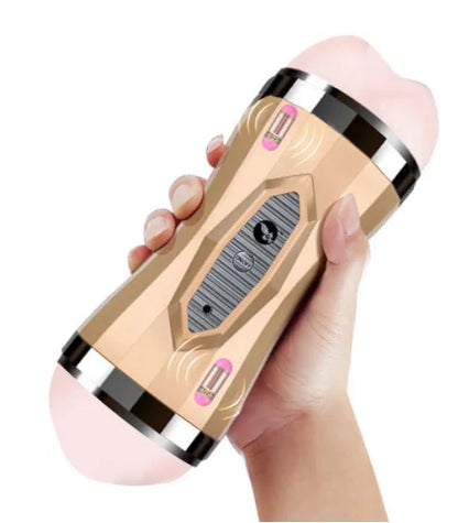 Automatic Airplane Cup Men Masturbator Retractable Rotating Sucking Clip Sound Voice Electric Penis Training Cup Adult Sex Toys