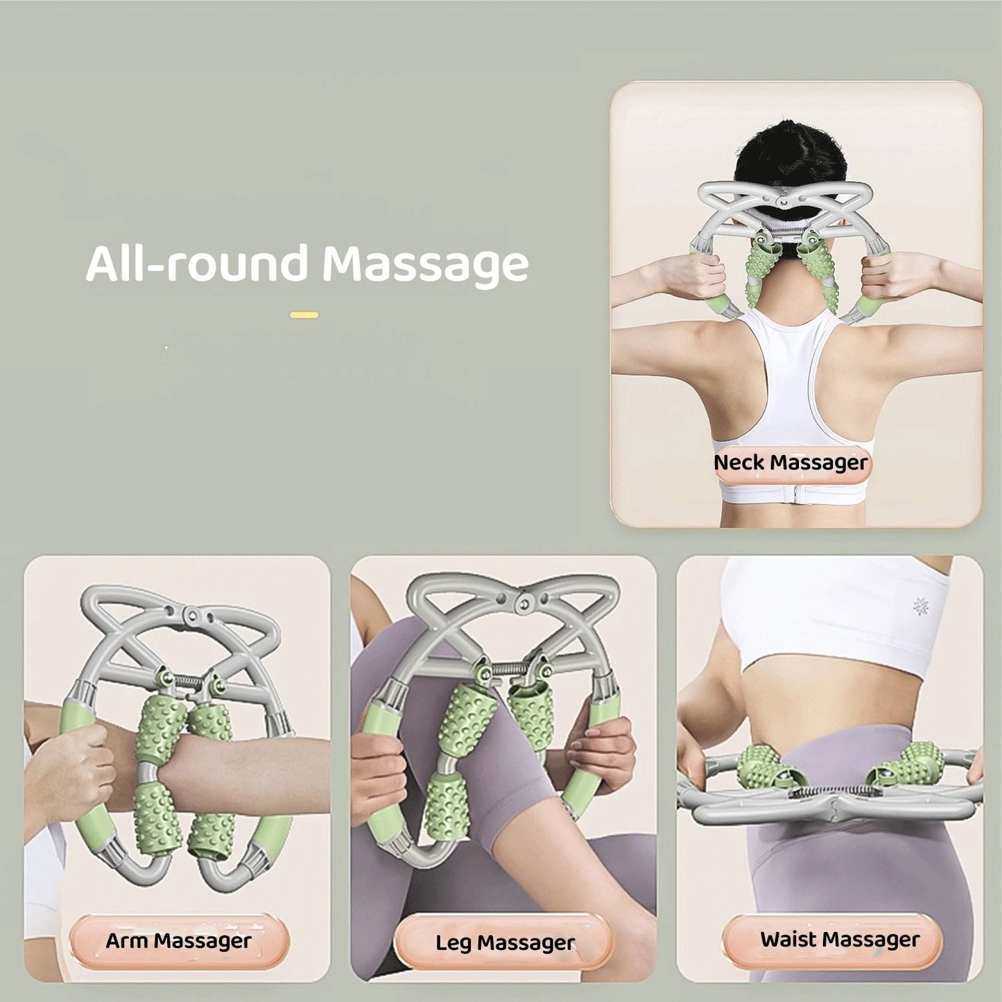 1pc New Leg Massager Flexible and Adjustable Multi site Muscle Relaxation Massage Arm Neck Waist Multifunctional Massage Tool