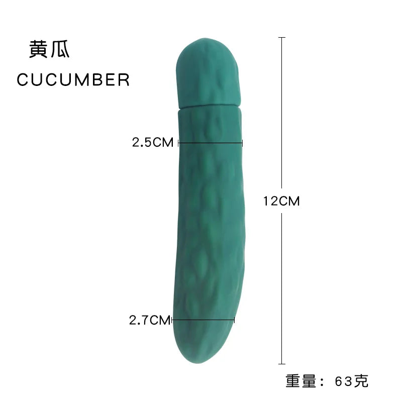 Adult Products Silicone Vegetable Masturbation Mini AV Stick Vibrating Magic Wand Women's Vagina Clitoral Orgasm Sex Toys