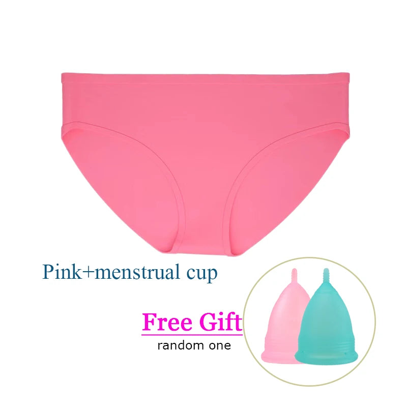 1pc Silicone Beach Solid Waterproof Soft Women Panties Non Toxic Leakproof Menstrual Briefs for Swimming & Gift Mestrual Cup