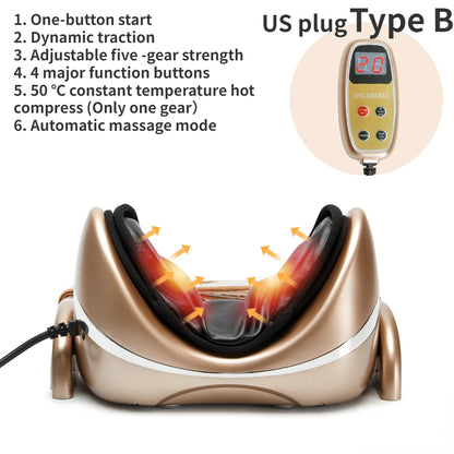 New Electric Neck Massager Pillow Vibration Air Compression Kneading Heat  Massager Neck Stretcher Cervical relieve Pain