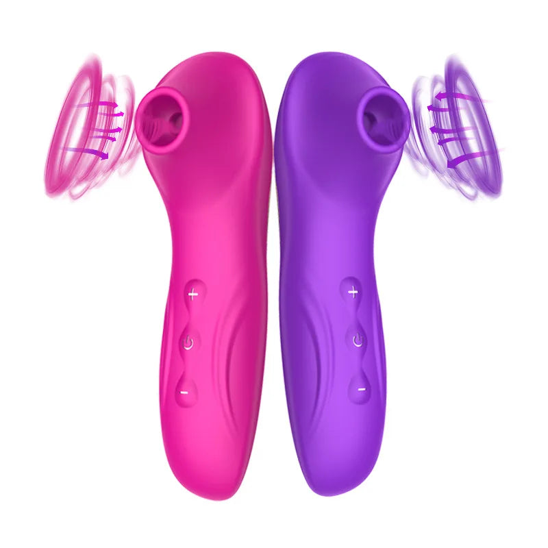 Women's 10 Frequency Rose Suction Device Sweet Beans Teasing and Fun Masturbation Stick Second Wave Vibrating Stick Adult Sex