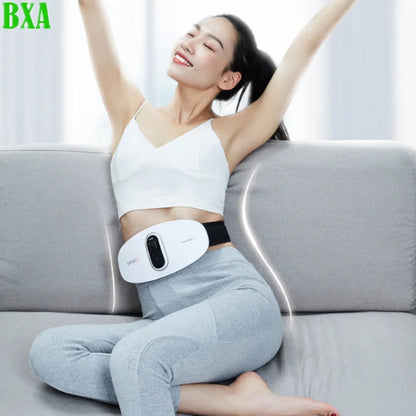 2645L Menstrual Heating Pad Warm Palace Belt Relieve Pain Hot Compress Massager Uterus Cold Dysmenorrhea Relieving Belt - White