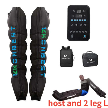 New 6 Chambers Air Compression Leg Massager System Whole Body Massager Compression Pump Recovery Boots Foot Massage AirWrap