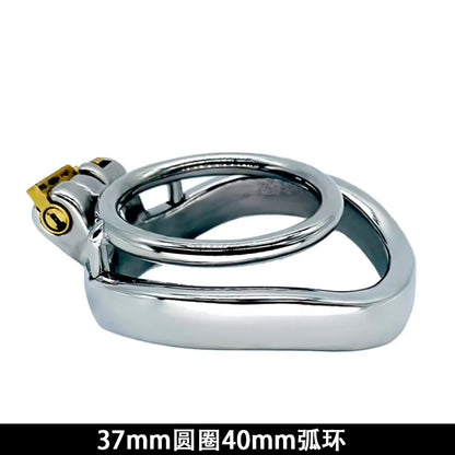 Stainless Steel Penis Double Rings Cock Lock Male Chastity Cages Bondage Device Restraint Sex Toys for Men Adult Training