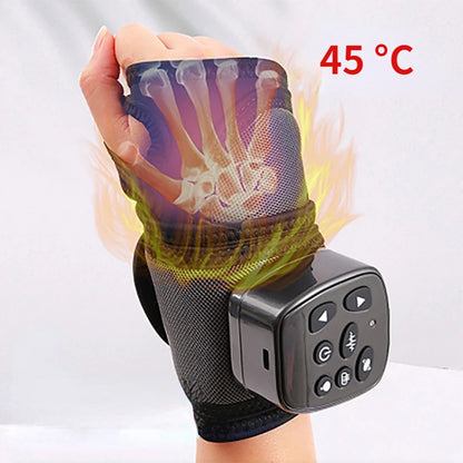 BXA Wrist Massager Multi-Function Joint Vibration Wristband Air Pressure Kneading Hot Compress Meridian Physiotherapy Instrument