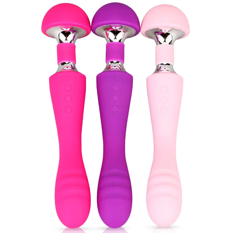 1PCS Powerful 10-Speed Waterproof Vibrator with Header USB Rechargeable Dual Motor Clitoris G-spot Vibrator Sex Toys For Women