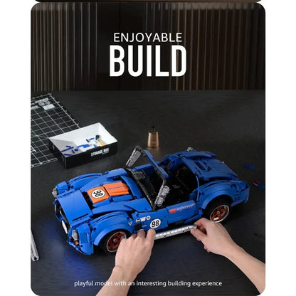 1816PCS Technical MOC Retro Sport Car Shelbyed Cobra 427 Building Blocks Assemble Bricks Toys Gifts for Adult Friend