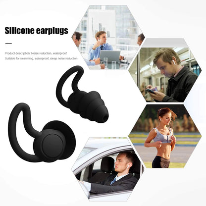 Silicone Sleep Earplugs Soundproof Ear Protection Ear Plugs Anti-noise Travel Earplugs Silicone Soft Noise Reduction