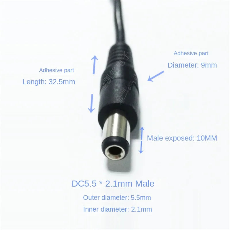 12V Copper Spring Car Charger Cable DC5.5*2.1mm Cigarette Lighter Archline Car Air Purifier Power Cord