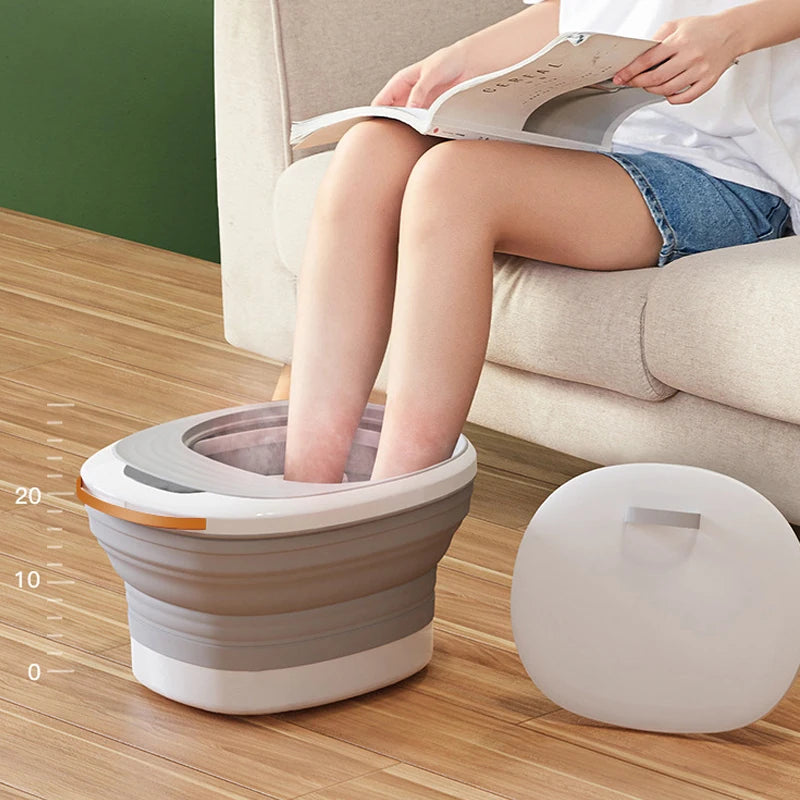 Electric Portable Foldable Soaking Bucket Foot Relaxation Foot Shiatsu Heating Bath Spa Massager Infrared Heating Soaking Bucket