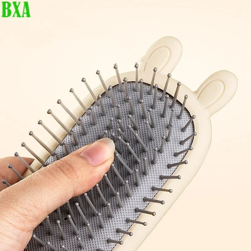 1pc Head Massage Comb Cute Comb Anti Static Exhaust Air Cushion Comb Home Women Long Hair Curling Fluffy Air Bag Comb