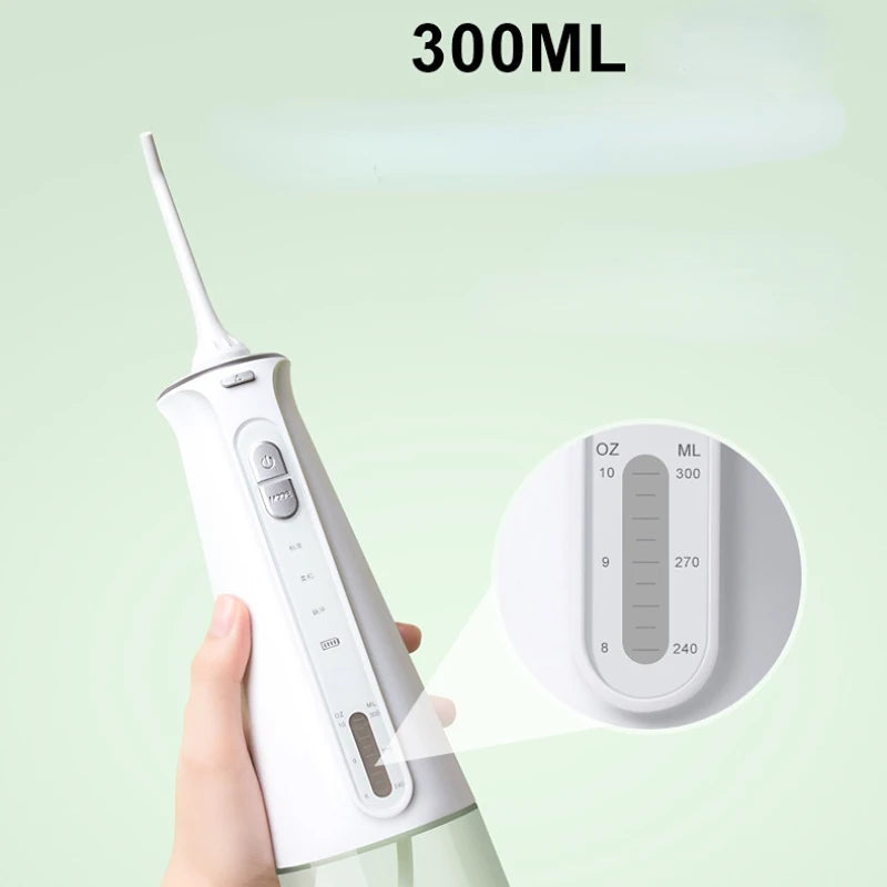 New Electric Oral Irrigator Water Flosser Dental Water Jet Tools Pick Cleaning Teeth 350ML 5 Nozzles Mouth Washing Machine Floss