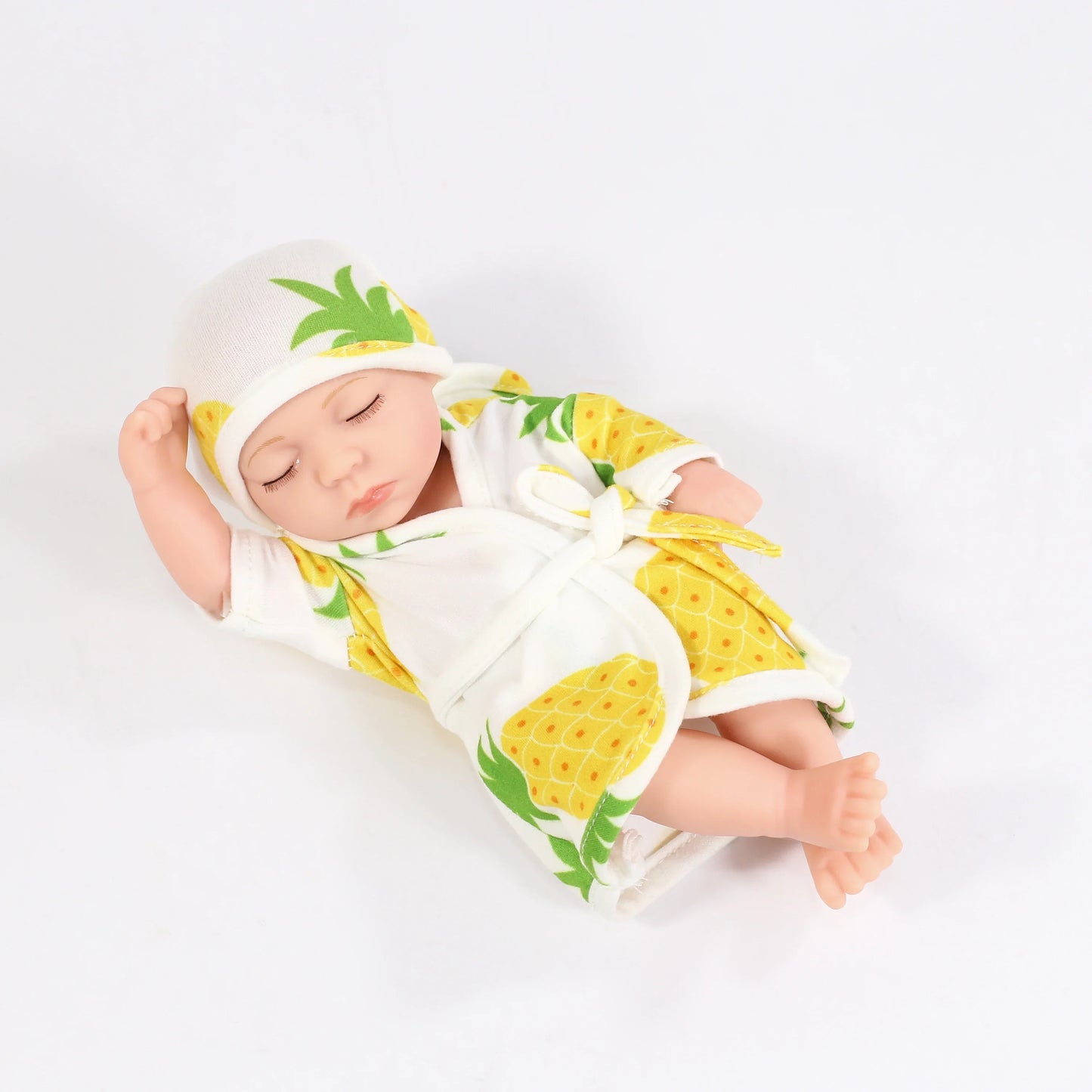 19cm Silicone Reborn Dolls Lifelike Reborn Baby Toys Waterproof Doll Cute Mini Sleep Soother Doll for Girls Birthday Gift