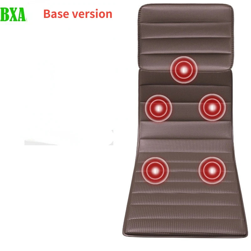 Electric Heating Full Body Massager for Car Chair Office Lumbar Neck Muscle Relax Vibration Cushion Shoulder Back Massage Mat