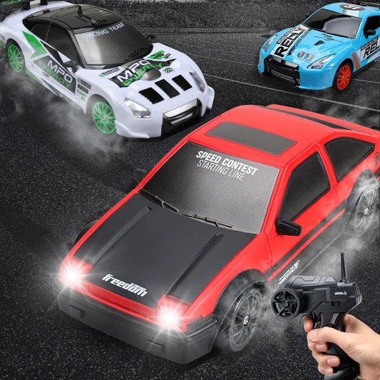 1/24 2.4G Drift Rc Car 4WD 3.7V 500MAH RC Drift Car Toy Remote Control GTR Model AE86 Vehicle Car RC Racing Car Toy