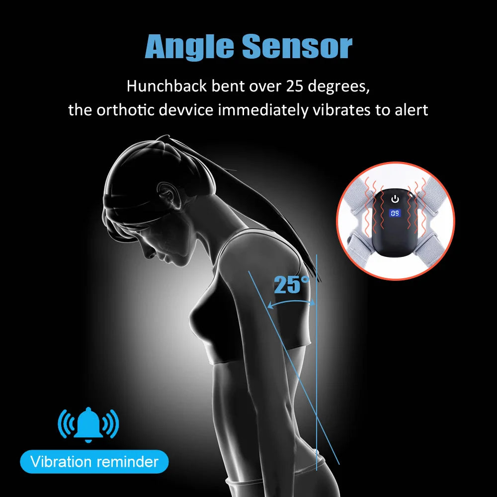 Smart Corrector with Sensor Orthotics Invisible Reminder Sitting Posture Hunchback Smart Posture Corrector