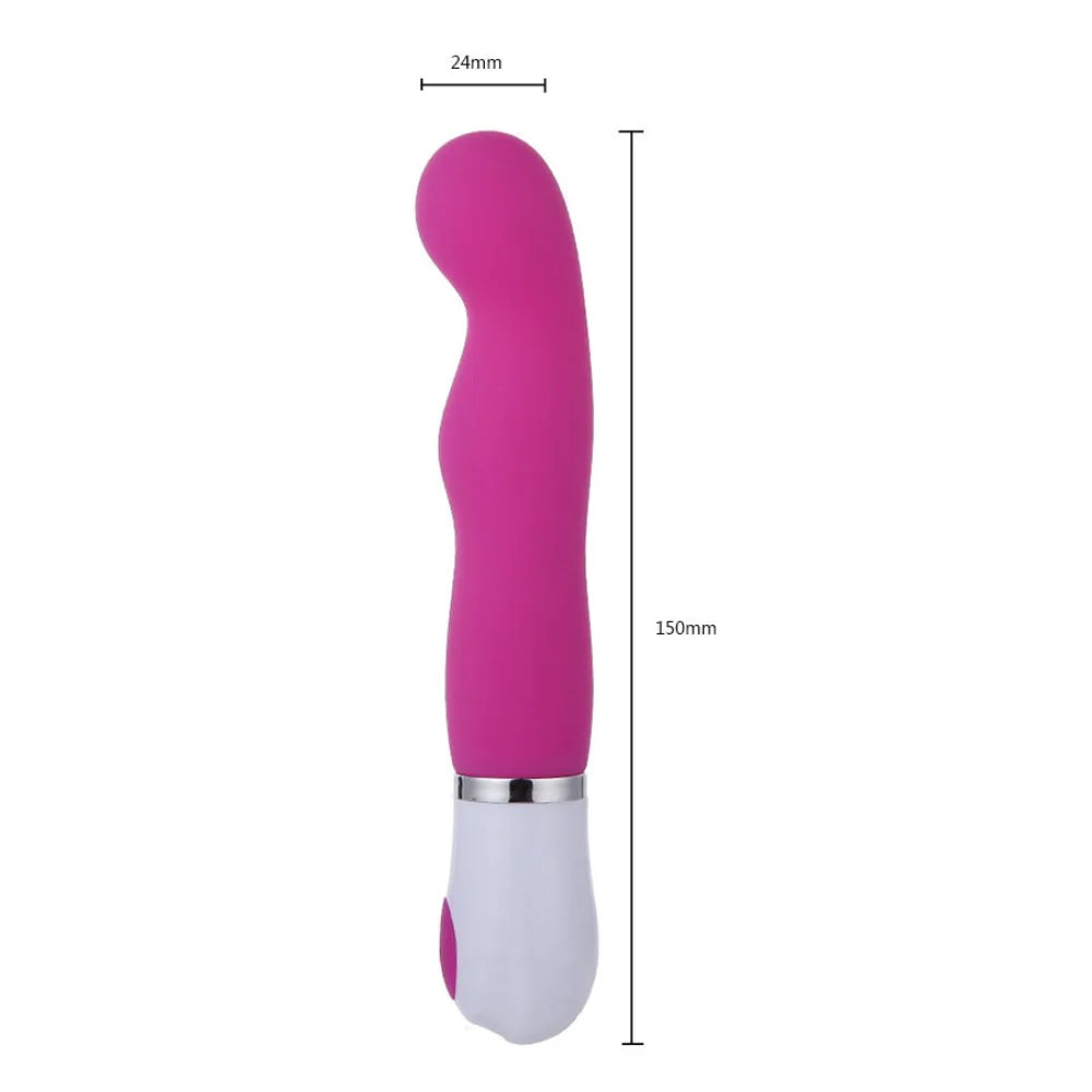 Soft Silicone Silent Vibration Flirting G-Spot Vibrator AV Wand Massager Masturbator Simple Sex Toys for Women