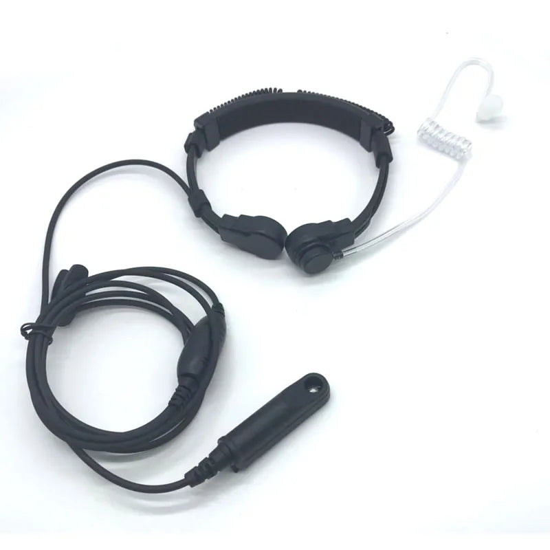 Acoustic Extensible Air Tube Throat Vibration PTT Mic Headset for BaoFeng A-58 A58 UV9R UV-9R Plus GT-3WP UV-5S Walkie Talkie